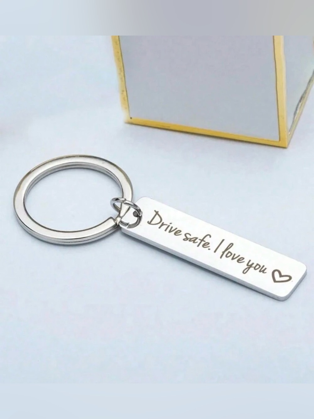 Drive Safe Keychain I Love You Pendant Dad Boyfriend Gift Trucher Husband Valent